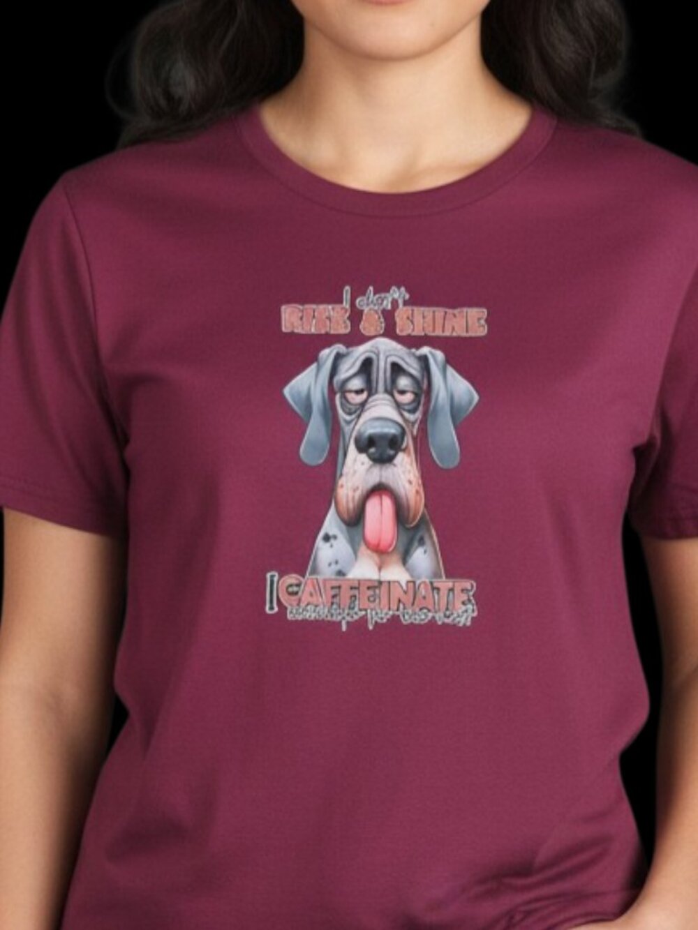 NEW! Maroon Custom Made Cool Stretch Quick Dry Sarcastic Hound T-Shirt XX-LARGE